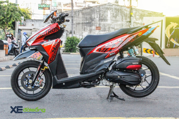 Honda Click 125i độ phanh đĩa carbon độc nhất làng xe nhỏ ảnh 1